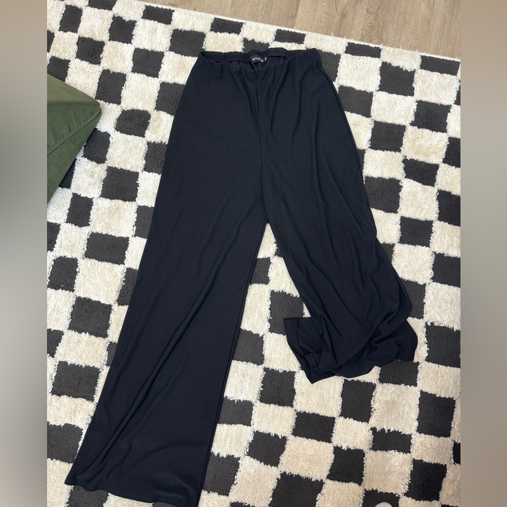 High waisted wide legged shirt pant